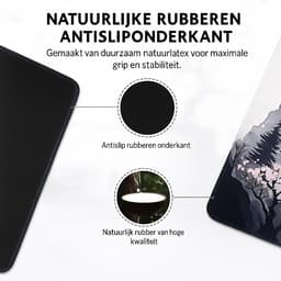 Intelectronics XXL Gaming Muismat - Stijlvolle en Functionele Bureaumat - Natuurlijk Rubber - Dubbel Genaaide Randen - Groot Formaat - Esthetisch Ontwerp - Perfect voor Thuiswerk - Kersenbloesem - Wit — thumbnail 5