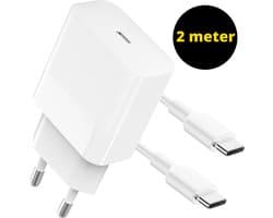 ThunderGold USB C Adapter + USB C Kabel 2 Meter 60W - USB C Oplader - Adapter USB C - Oplader USB C - USB C Lader - Snellader USB C - USBC lader - Universeel