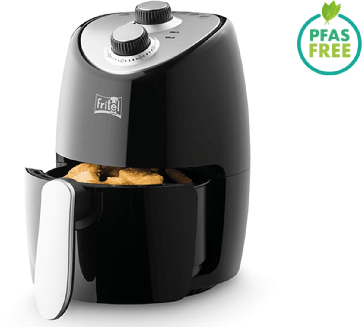 FRITEL Airfryer SnackTastic® 4202 – Mini Airfryer / Compacte Heteluchtfriteuse 2L – 1000W – Voor 1-2 Personen – Kleine Airfryer voor Studenten & Singles – PFAS-vrij – Zwart — afbeelding 1