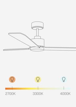 CREATE - Stille plafondventilator 40W met licht - Zwart - Ø132cm - Afstandsbediening - WIND MODERN — thumbnail 5
