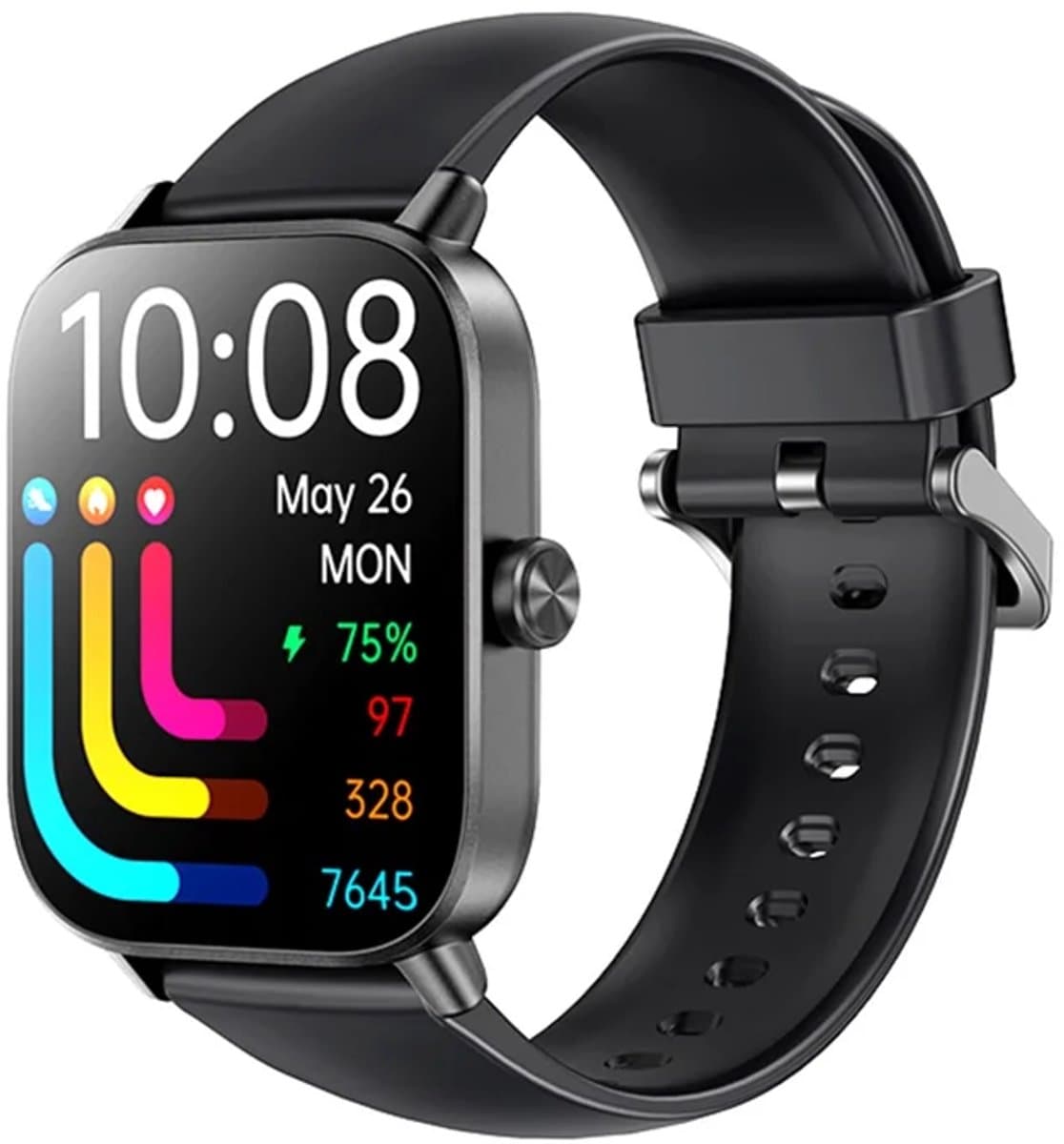 Remax WATCH20 - SmartWatch - Integrated Smart Watch - IP68 - Zwart — afbeelding 1