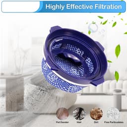 HEPA filter geschikt voor Samsung Jet 60 Jet 70 Jet 70+ Jet 75 Jet 75+ Jet 90 VS9000RL stofzuigers accessoires stoffilters miniatuur handheld onderdelen -4 stuks — thumbnail 5