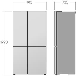 LG GSLC41PYPE Amerikaanse koelkast 641L met water- en ijsdispenser zonder leidingwerk - SpacePlus icemaker - LinearCooling voor stabiele versheid - ruime 641L inhoud voor gezinnen en stille. Energieklasse E — thumbnail 3