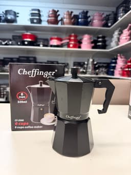 Cheffinger Koffie Percolator - Zwart - 6 Kopjes - Inductie — thumbnail 4