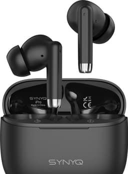 Synyq iPro - Draadloze Oordopjes – Universeel - Bluetooth Oordopjes – Oortjes draadloos – Oordopjes draadloos - Bluetooth 5.3 - Zwart — thumbnail 1