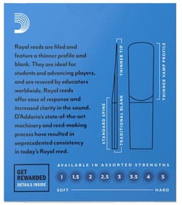 Royal by D'Addario RJB1015 Alt saxofoon rieten 10 stuks sterkte 1.5 — thumbnail 5