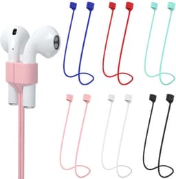 6x Magnetische Oordopjes Koord 70cm - Band Geschikt - Oordopjes Connector Koord - Oordopjes ketting - Siliconen oordopjes koord link koord - Anti Lost Siliconen Strap Voor Draadloze Oordopjes (Geen Oordopjes) - Voor Hardlopen of andere sport — thumbnail 1
