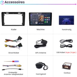 Junsun Android 15 Autoradio Geschikt voor Citroën Berlingo 2 B9 & Peugeot Partner (2008-2019) - Draadloze CarPlay & Andriod Auto, DAB+, GPS-navigatiesysteem, Bluetooth, Stuurwielbediening, WiFi, 9-inch Touchscreen, 2GB+64GB, DSP, Quad-core processor — thumbnail 5