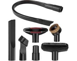 stofzuigeraccessoires, universele stofzuigermond met 58 cm flexibele kierenzuigmond, universele stofzuigermond met borstel, Geschikt voor alle stofzuigers met 32-35 mm aansluiting