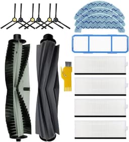 vervangende accessoiresset Geschikt voor ZACO ILIFE A9s A7 X785 X750 X800 robotstofzuiger 16 pakken 2 hoofdborstels, 4 Hepa-filters, 1 primair filter, 6 zijborstels, 3 dweildoeken — thumbnail 1