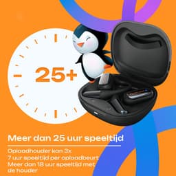 PowerLocus Mkids Koptelefoon voor Kinderen - Open Ear Koptelefoon - 85dB Veilig Geluid - Bluetooth 5.4 - Met Microfoon - Oranje — thumbnail 4