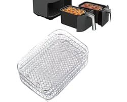 Geschikt voor Ninja Airfryer DZ201 - 3-laags toast/dehydrator frame - 304 roestvrij staal - dubbele heteluchtfriteuse accessoires