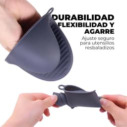 Siliconen ovenwanten verpakking van 2 | Keukenhandschoenen, ideale accessoires voor airfryers, duurzaam, hittebestendig, zacht, plakkerig, gemakkelijk te wassen. — thumbnail 2