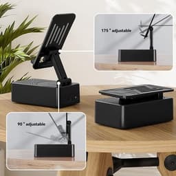 Crrynuo - Bluetooth Speaker - Telefoonhouder - Powerbank - Draadloze Speaker - 1 Stuk - 3-In-1 - Zwart — thumbnail 5