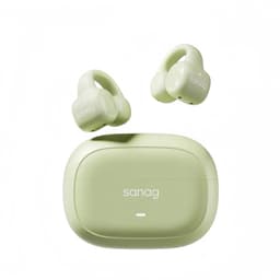 Sanag S3S – Open-Ear Bone Conduction Koptelefoon – Bluetooth 5.3 –Ai headset Sport Oorclip – 56u Lange Batterijduur – Waterdicht – Licht Groen — thumbnail 1