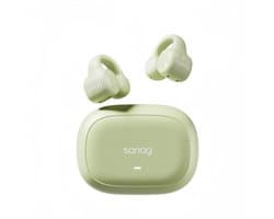 Sanag S3S – Open-Ear Bone Conduction Koptelefoon – Bluetooth 5.3 –Ai headset Sport Oorclip – 56u Lange Batterijduur – Waterdicht – Licht Groen