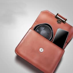 Kleine Draagbare USB Ventilator met 3 Snelheden en 360° Draaibaar — thumbnail 1
