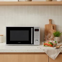 Inventum MN207S Solo magnetron - 20L - 800W - 8 kookprogramma's - Display - Ontdooifunctie - Zilver — thumbnail 3