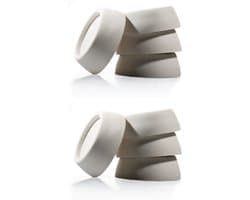 Bodo® Trillingsdempers Wasmachine - Droger – Set van 8 – Wit