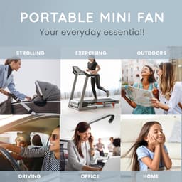 Oplaadbare Nekventilator met 360° Luchtstroom - Draagbare Bladloze Ventilator voor Koeling en Comfort — thumbnail 3
