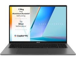ASUS Vivobook S16 S3607QA-PL018W - Copilot+ Laptop - 16 inch