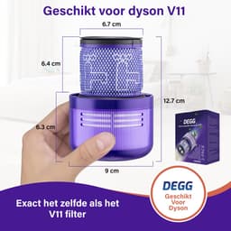 DEGG® - Hepa Filter Geschikt voor Dyson V11 & V15 - Wasbaar - Vervangt Dyson V11 & V15 Filter - Onderdelen - Duurzaam - Premium Kwaliteit - 4 STUK(S) — thumbnail 2