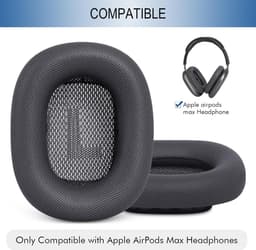 Geschikt voor Vervangende oorhoesjes voor Apple AirPods Max - Geupgradeerde oorhoesjes - Magnetische oorhoesjes voor AirPods Max (Deep Space Grey) — thumbnail 3