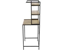 Hennova Wasmachine kast - Wasmachine meubel - Wasmachine ombouw meubel - Kast - Ruimtebesparend - 69 x 60 x 176.5 cm - Zwart met eikenhout
