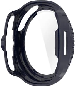 Hoesje met Ingebouwde Tempered Glass Geschikt voor Samsung Galaxy Watch 8 Classic - Smartwatch Hoes met Screen Protector - Hard Plastic Bumper Case - Blauw — thumbnail 7