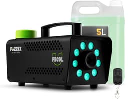 Party Rookmachine met lichteffecten én 5L rookvloeistof - Fuzzix F509L - Inclusief afstandsbediening - 500W — thumbnail 1