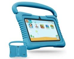 Gloovon® - Kindertablet - Ouderlijk Toezicht - 7 Inch - 2G RAM - 32GB opslagruimte - Android 10 - Kindertablet vanaf 3 jaar - 2500mAh - Bluetooth 4.0 - Tablet - Inclusief beschermhoes - Blauw