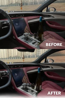 Auto Stofzuiger Draadloos – Kruimeldief Compact & Oplaadbaar – Met 3 Opzetstukken – HEPA-Filter – Nat & Droog — thumbnail 5