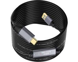 NÖRDIC USB A naar USB C kabel - USB 3.0 - 5Gbps - Geschikt voor Laptop, docking station, VR, Camera, Xbox en SSD - 5m