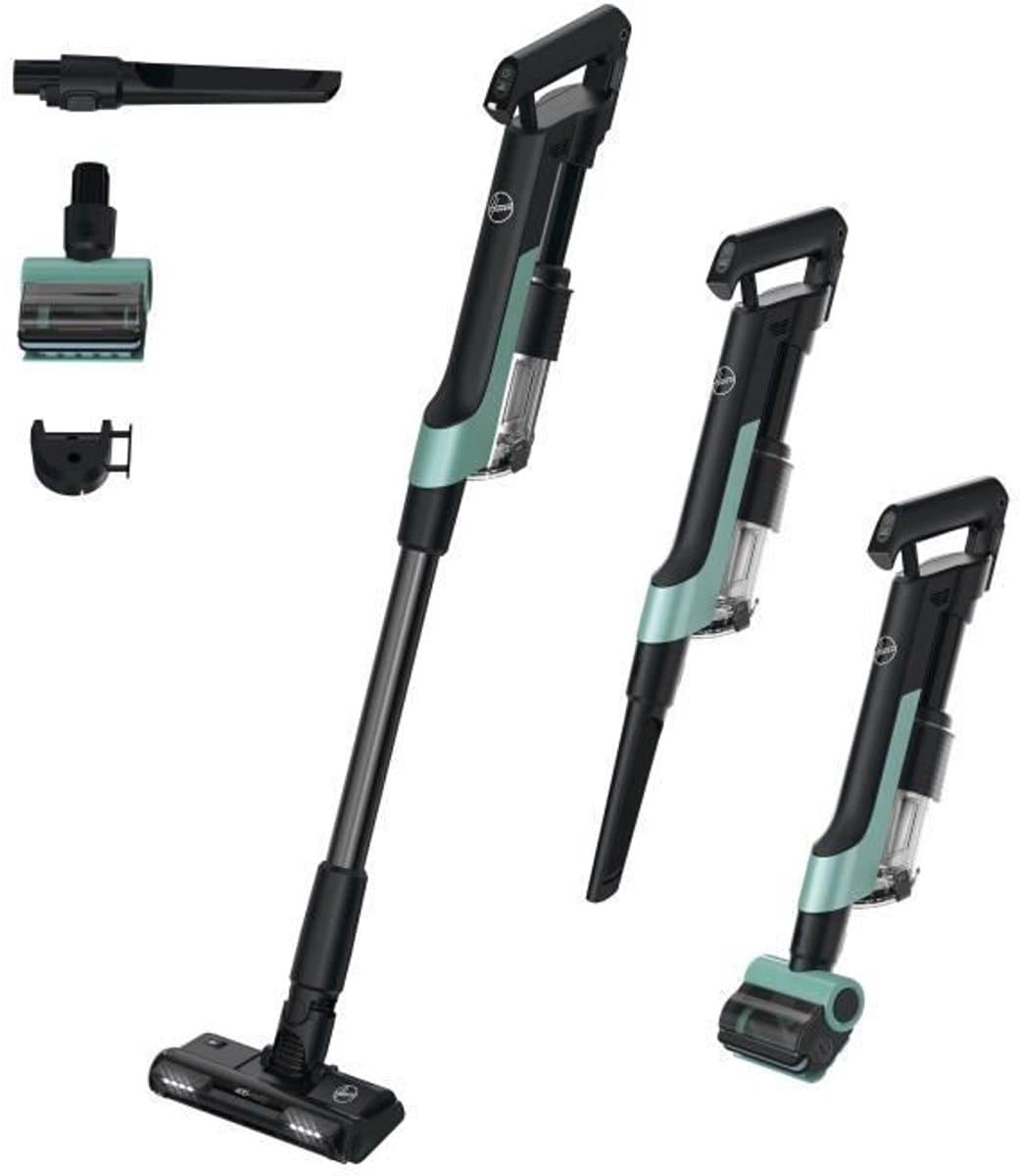 Hoover HF201P 011 Steelstofzuiger Batterij/Accu Droog EPA Zakloos 1 l 195 W Blauw — afbeelding 1
