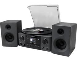 Soundmaster MCD1950SW - Stereo muziekcenter met DAB+, CD, platenspeler, USB, bluetooth en encoding