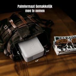 SCH® Draagbare beamer - Beamer - Projector - Mini Beamer - Wit - 15cm x 12cm x 7cm — thumbnail 5