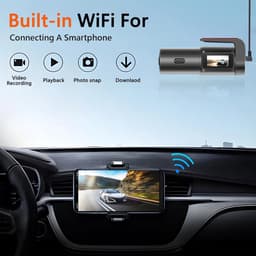 Dashcam voor auto voor en achter – Dual dashcam – Voor- en achtercamera – Autocamera – Full HD dashcam – Dashcam met nachtzicht – Dashcam met bewegingssensor – Groothoeklens – Parkeermodus – Loop recording – Dashcam met SD-kaart — thumbnail 2