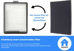 Kleanburg® 2 delig Filter geschikt voor Miele Boost CX1 – CX-FSF Fijnstoffilter – Wasbaar & Herbruikbaar – Geschikt voor alle Boost CX1 modellen — thumbnail 3