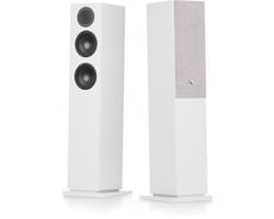 Audio Pro A48 W Smart Multiroom Actieve Vloerstaande Luidsprekers - Audio Pro Multiroom (Linkplay) - Ruimtecorrectie - 2x130W Speakers - Wit