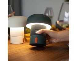 Kooduu Sensa PLAY Mini - Bluetooth Speaker met SOUND BY JBL - Dimbare LED-lamp - Oplaadbare batterij - Nachtlamp - Dimbaar - 16cm hoog - kleur Anthracite