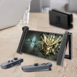 Nintendo Switch 1 Autohouder & Standaard – Verstelbare Houder voor in de Auto en Thuis – Handige Reisaccessoire — thumbnail 2