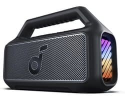 Draadloze 80W Outdoor Speaker met Subwoofer en RGB Lichten - 24U Playtime, IPX7 Waterdicht, Floatable, Bluetooth 5.3, Perfect voor Camping en Strand