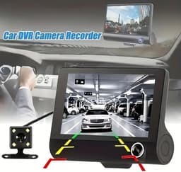 3 Camera Lens 4.0 In Auto DVR Dash Cam HD Dash Camera Dual Lens Video Recorder 1080P Black Box Cycle Dashcam Spiegel（Geen geheugenkaart meegeleverd） — thumbnail 5