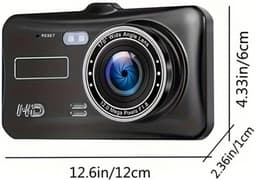 Generieke geavanceerde touchscreen dashcam-bundel - 1080P Full HD, 170° groothoeklens, achteruitrijcamera inbegrepen voor naadloze opname, zwart（Met 8G geheugenkaart） — thumbnail 3