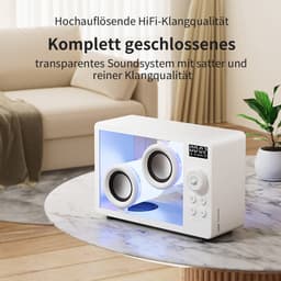 IBETTERTEC - Draagbare luidspreker Bluetooth-desktopluidspreker Bluetooth-luidspreker - Ondersteunt Bluetooth/TF-kaartinvoer - wekker - sfeerverlichting — thumbnail 2
