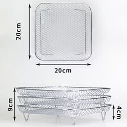 EXCITAT Airfryer standaard - Airfryer accessoire - Stapelbaar - Geschikt voor Ninja Dual Airfryer — thumbnail 2