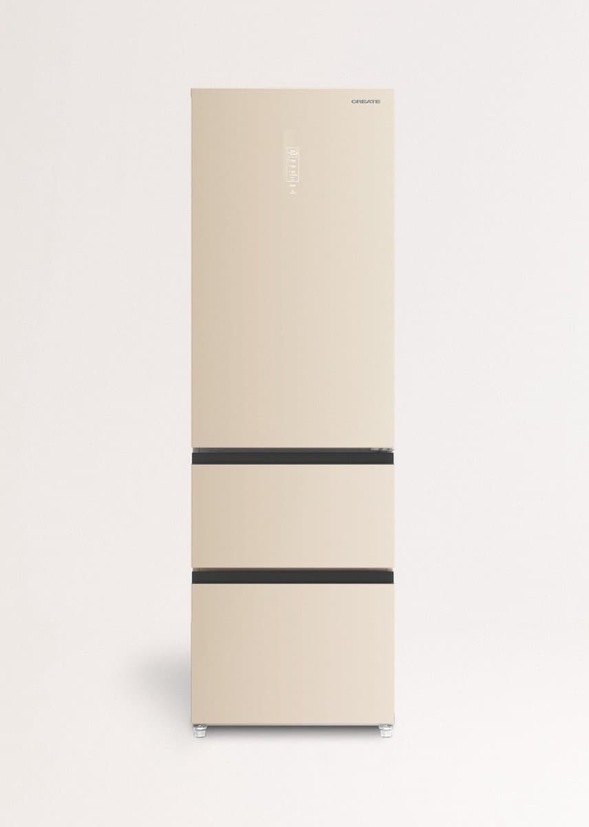 CREATE - 401L koelkast in Italiaanse stijl met Space Pro en Care+ - Zand - FRIDGE STUDIO COMBI PRO FLEX 401 — afbeelding 1