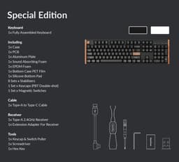 Keychron K10 HE toetsenbord special edition wit/hout Magnetic Nebula switch — thumbnail 5