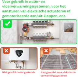 MKSS® Thermostaat voor cv - Draadloos met Wifi - Met App - Zilver — thumbnail 5