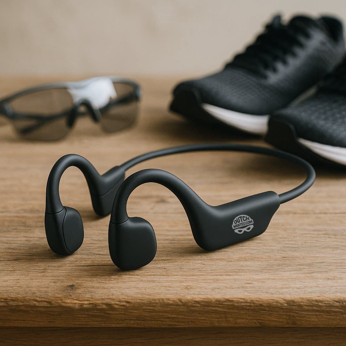 Dutch Wanted RunS22 - Koptelefoon - Hardloop oordopjes - Running Earbuds - Draadloze oordopjes - Sporthoofdtelefoon - Wireless oordopjes - Sport oortjes - Noise cancelling - Zwart — afbeelding 1